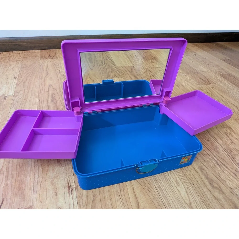 Caboodles Makeup Case Retro 90s Y2K Kidcore Nostalgia Organizer Travel Bright